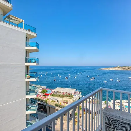 Beautiful Seafront With Comfy Beds, Ac & Wifi By 360 Estates Appartement San Pawl il-Baħar