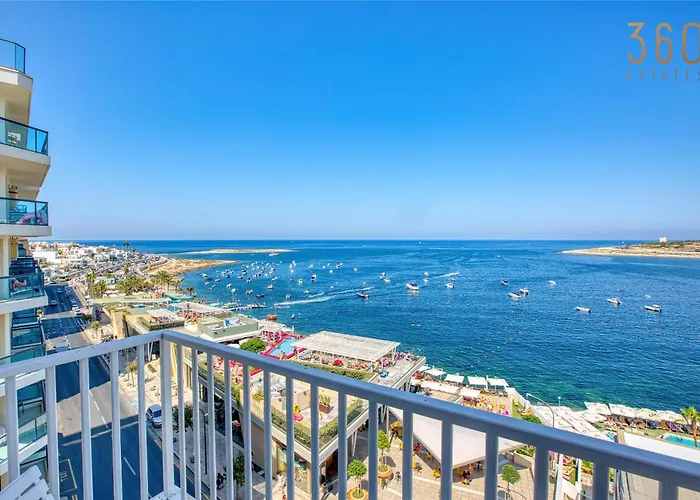Beautiful Seafront With Comfy Beds, Ac & Wifi By 360 Estates San Pawl il-Baħar