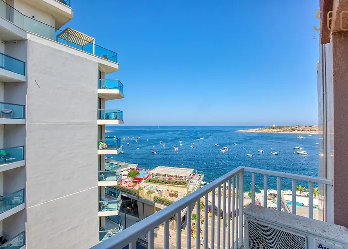 Beautiful Seafront With Comfy Beds, Ac & Wifi By 360 Estates Appartement San Pawl il-Baħar